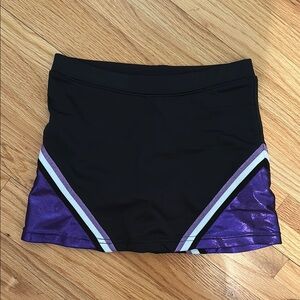 Black and Purple Athletic Skort